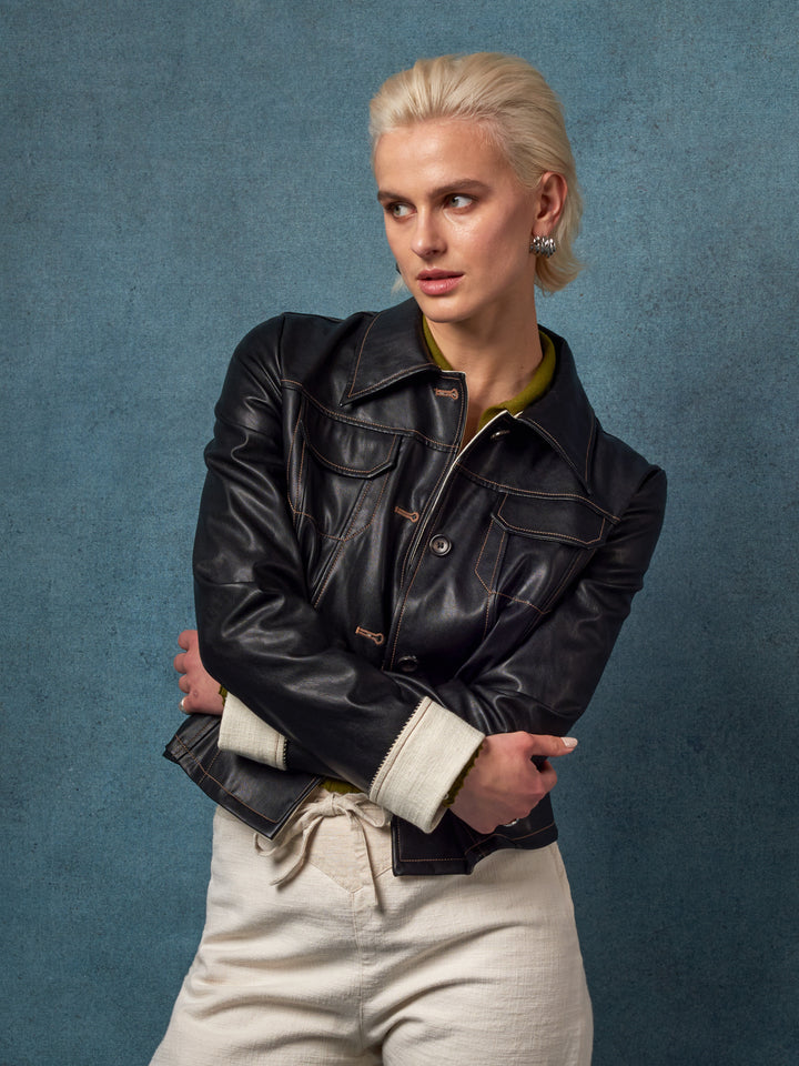 "Willa" Leather Jacket