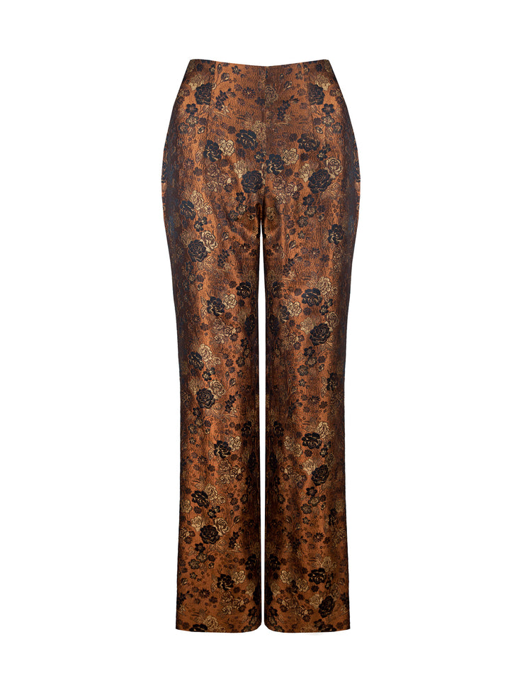 "Mila" Jacquard Trousers