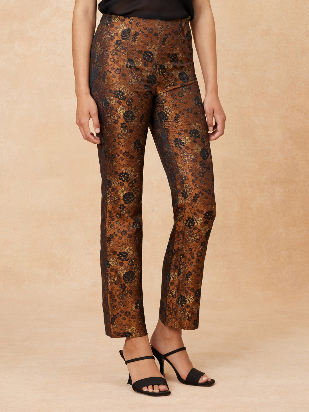 "Mila" Jacquard Trousers