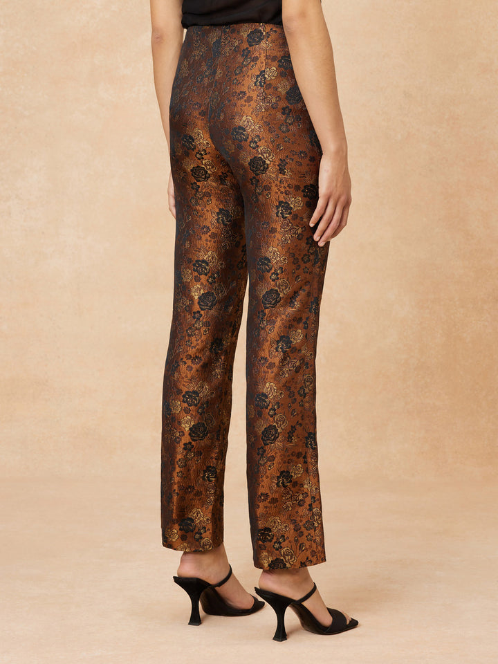 "Mila" Jacquard Trousers