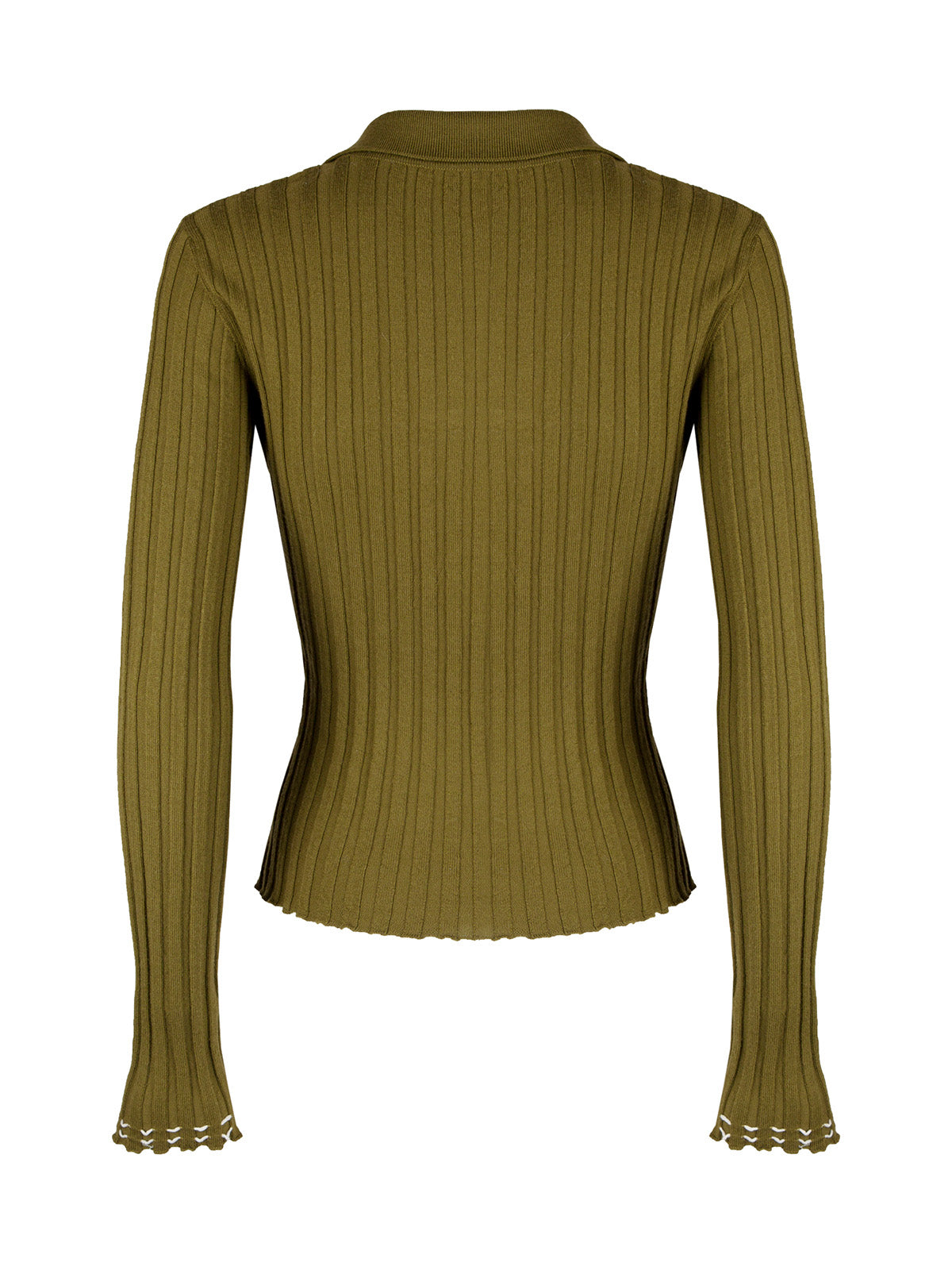 "Erin" Merino Wool Polo Top
