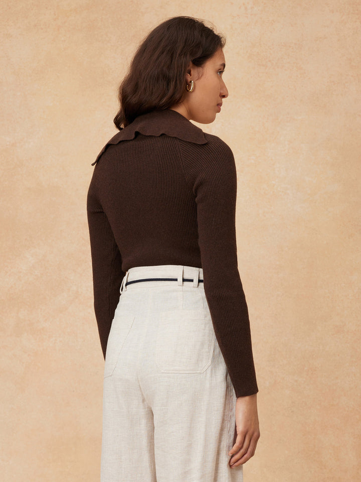 "Paige" Merino Wool Pullover