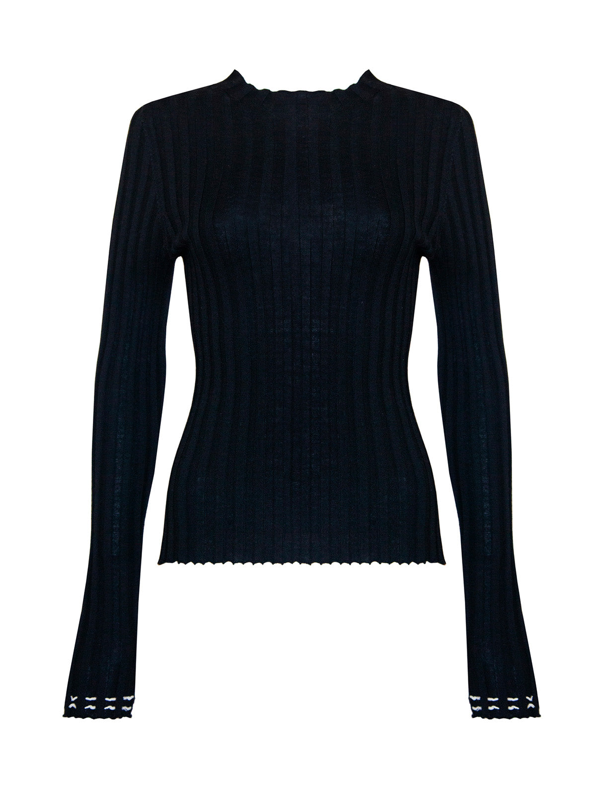 "Kaia" Merino Wool Crew Neck Top