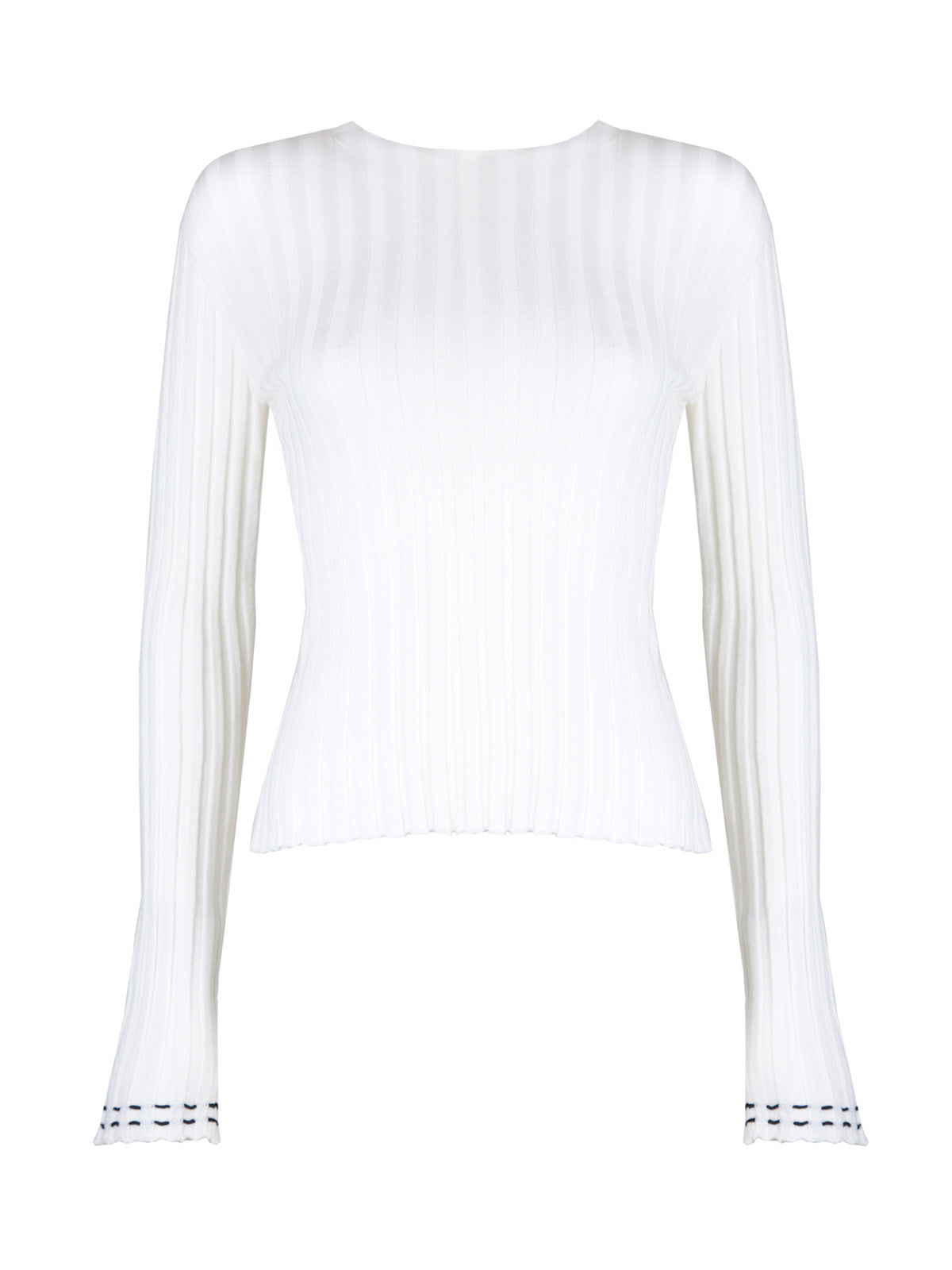 "Kaia" Merino Wool Crew Neck Top